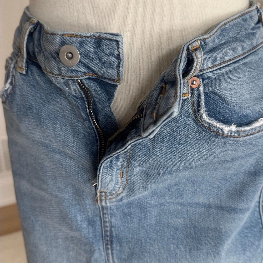 Anthropologie Pilcro and the Letterpress Blue Denim Skirt size 4 - Picture 4 of 7